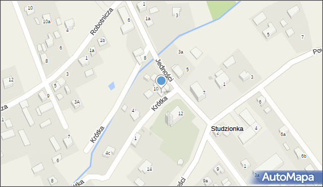 Studzionka, Krótka, 2, mapa Studzionka