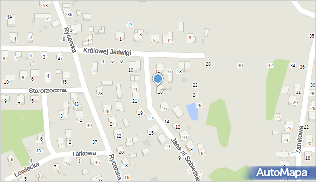 Sulejów, Króla Jana III Sobieskiego, 20, mapa Sulejów