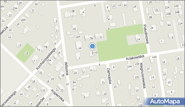 Sulejówek, Krakowska, 3, mapa Sulejówek