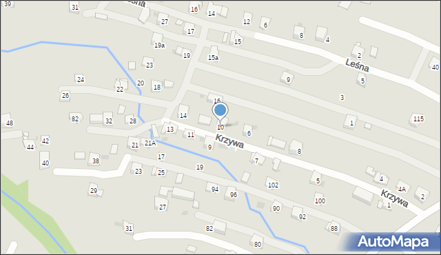 Sułkowice, Krzywa, 10, mapa Sułkowice