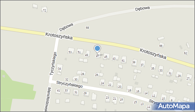 Sulmierzyce, Krotoszyńska, 47, mapa Sulmierzyce