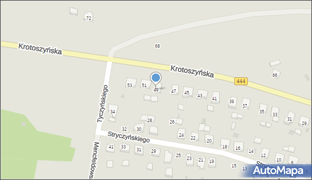 Sulmierzyce, Krotoszyńska, 49, mapa Sulmierzyce