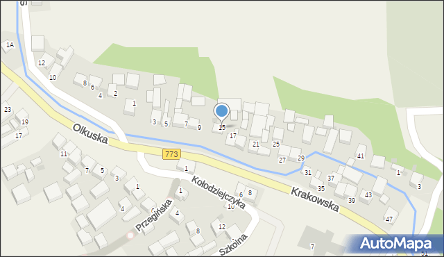 Sułoszowa, Krakowska, 15, mapa Sułoszowa