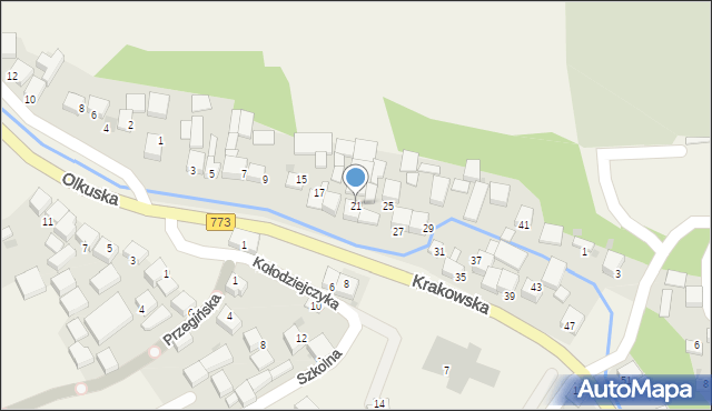 Sułoszowa, Krakowska, 21, mapa Sułoszowa