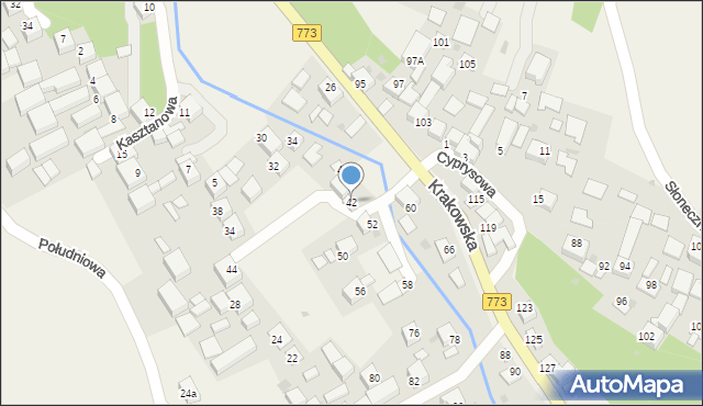 Sułoszowa, Krakowska, 42, mapa Sułoszowa