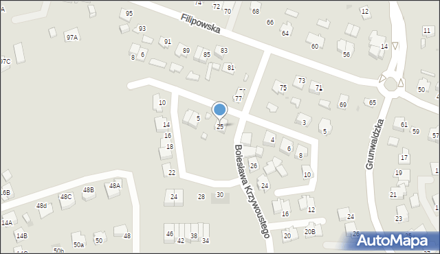 Suwałki, Króla Jana III Sobieskiego, 25, mapa Suwałk