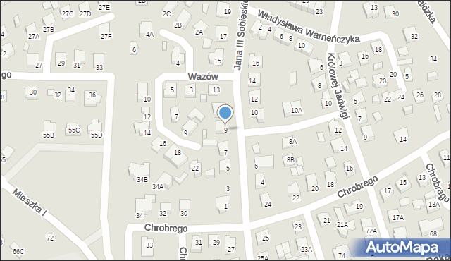 Suwałki, Króla Jana III Sobieskiego, 9, mapa Suwałk