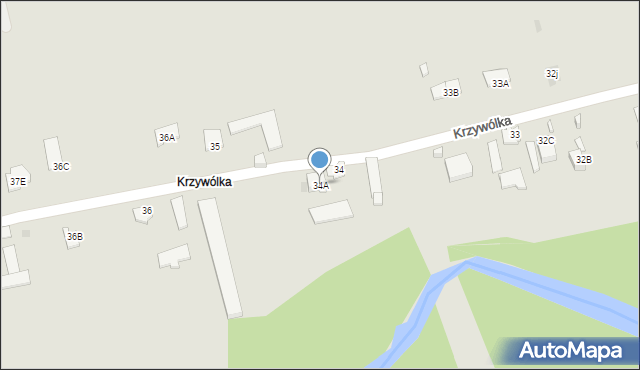 Suwałki, Krzywólka, 34A, mapa Suwałk