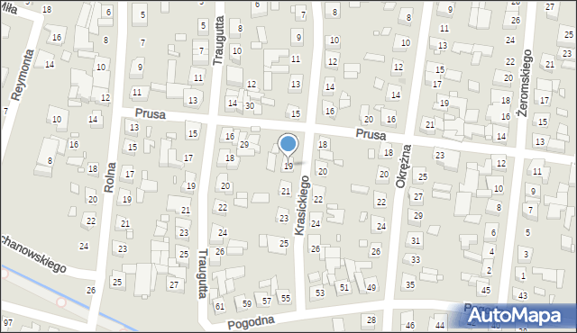Swarzędz, Krasickiego Ignacego, bp., 19, mapa Swarzędz