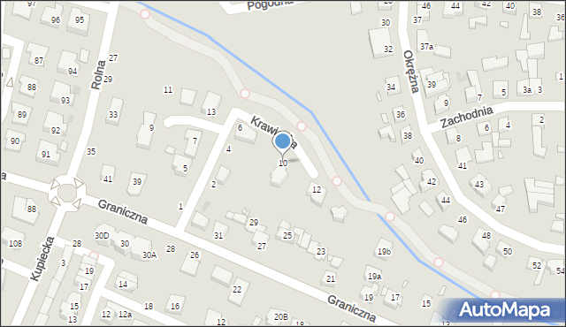 Swarzędz, Krawiecka, 10, mapa Swarzędz