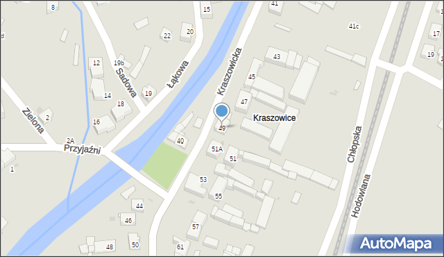 Świdnica, Kraszowicka, 49, mapa Świdnicy