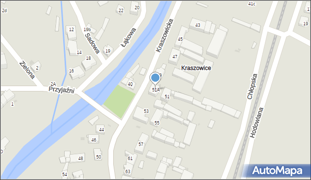 Świdnica, Kraszowicka, 51A, mapa Świdnicy