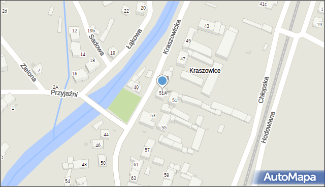 Świdnica, Kraszowicka, 51A, mapa Świdnicy