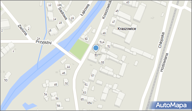 Świdnica, Kraszowicka, 53, mapa Świdnicy