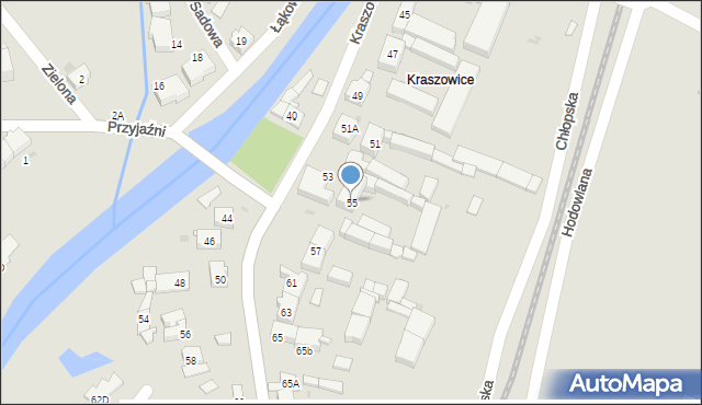 Świdnica, Kraszowicka, 55, mapa Świdnicy