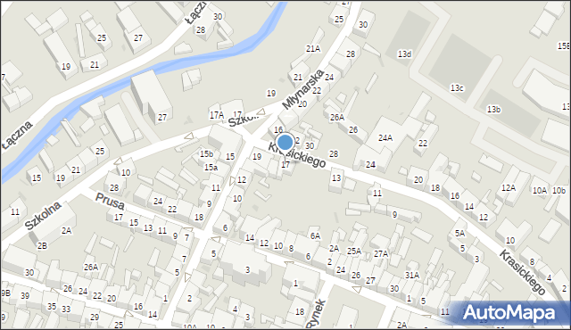 Świebodzice, Krasickiego Ignacego, bp., 17, mapa Świebodzice