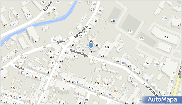 Świebodzice, Krasickiego Ignacego, bp., 28, mapa Świebodzice