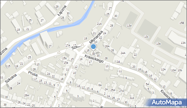 Świebodzice, Krasickiego Ignacego, bp., 32, mapa Świebodzice