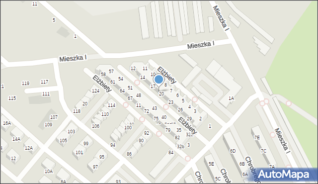 Świebodzice, Królowej Elżbiety, 19, mapa Świebodzice