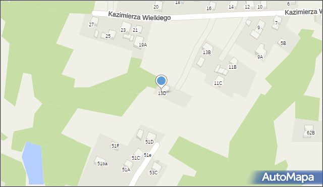 Świerklany, Króla Kazimierza Wielkiego, 13D, mapa Świerklany