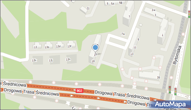 Świętochłowice, Krasickiego Ignacego, bp., 17, mapa Świętochłowice