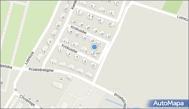 Świętochłowice, Krokusów, 15, mapa Świętochłowice