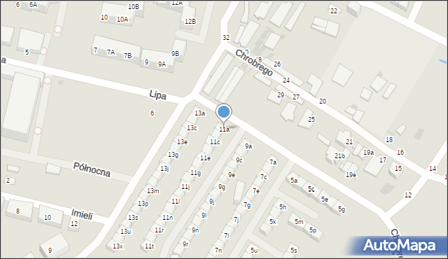 Świętochłowice, Króla Bolesława Chrobrego, 11a, mapa Świętochłowice