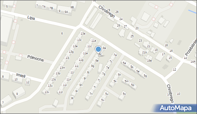 Świętochłowice, Króla Bolesława Chrobrego, 9d, mapa Świętochłowice
