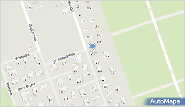 Szczecin, Kraszewskiego Józefa Ignacego, 14c, mapa Szczecina