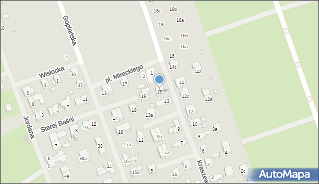 Szczecin, Kraszewskiego Józefa Ignacego, 15, mapa Szczecina