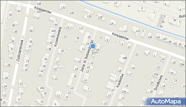 Szczecin, Króla Jana III Sobieskiego, 23, mapa Szczecina