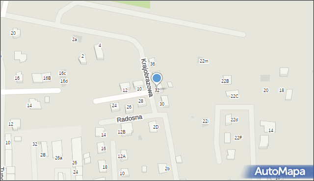 Szczecinek, Krajobrazowa, 32, mapa Szczecinek