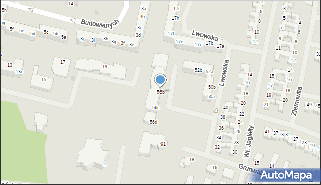 Szczecinek, Króla Władysława Jagiełły, 56b, mapa Szczecinek
