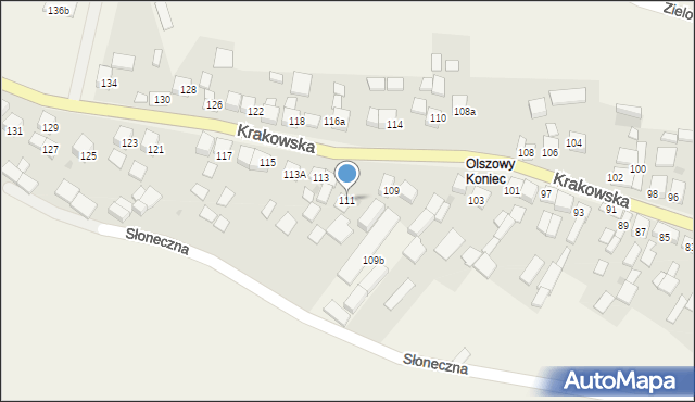 Szczurowa, Krakowska, 111, mapa Szczurowa