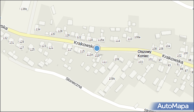 Szczurowa, Krakowska, 113, mapa Szczurowa