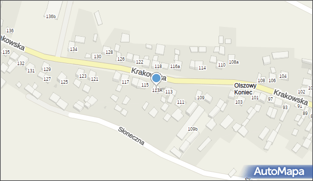 Szczurowa, Krakowska, 113A, mapa Szczurowa