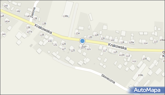 Szczurowa, Krakowska, 123, mapa Szczurowa