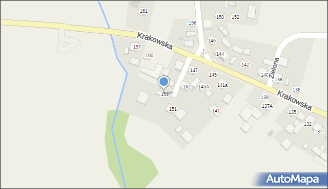 Szczurowa, Krakowska, 159, mapa Szczurowa