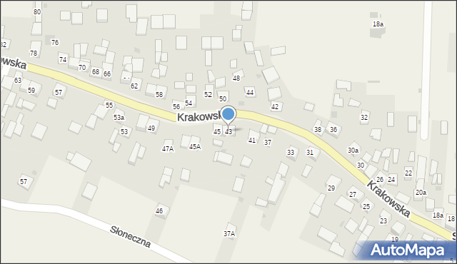 Szczurowa, Krakowska, 43, mapa Szczurowa