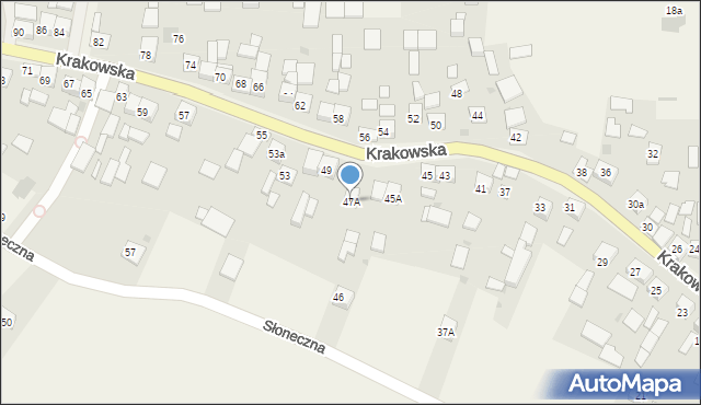 Szczurowa, Krakowska, 47A, mapa Szczurowa