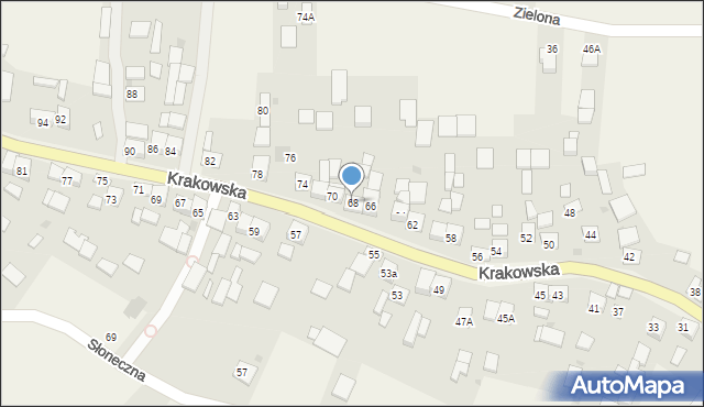 Szczurowa, Krakowska, 68, mapa Szczurowa