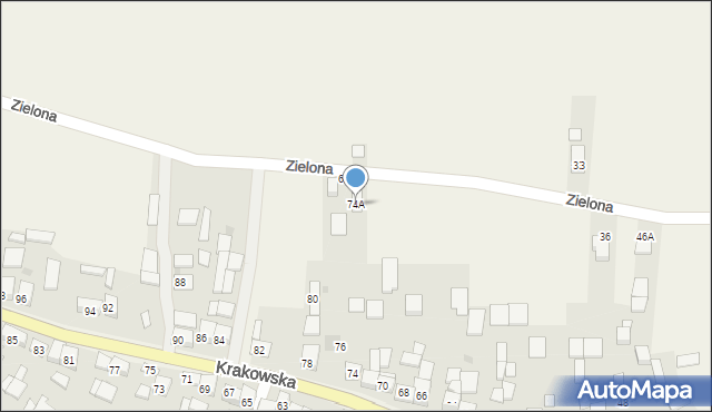 Szczurowa, Krakowska, 74A, mapa Szczurowa