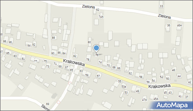 Szczurowa, Krakowska, 76, mapa Szczurowa