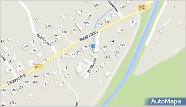 Szczyrk, Krokusów, 2, mapa Szczyrk