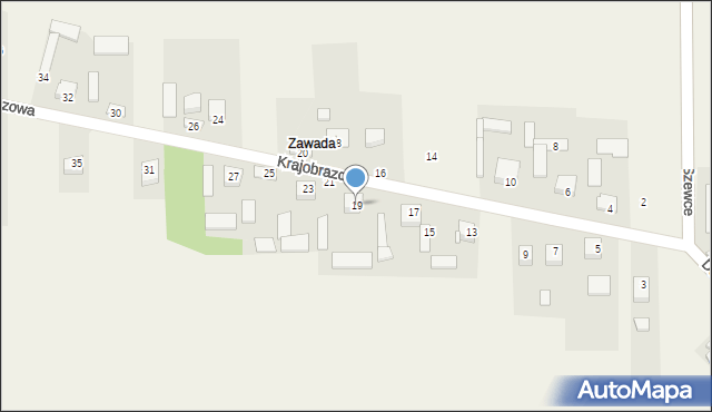 Szewce, Krajobrazowa, 19, mapa Szewce