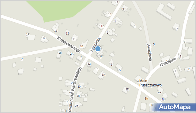 Szprotawa, Kraszewskiego, 8, mapa Szprotawa