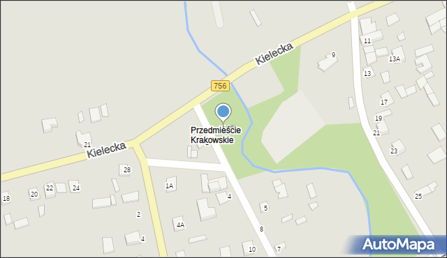 Szydłów, Krakowska, 1, mapa Szydłów