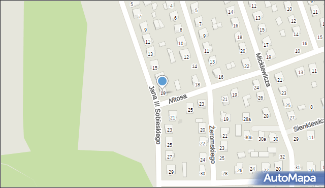 Szydłowiec, Króla Jana III Sobieskiego, 19, mapa Szydłowiec