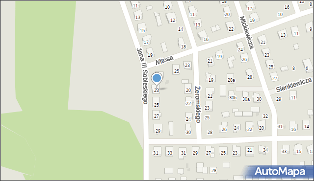 Szydłowiec, Króla Jana III Sobieskiego, 23, mapa Szydłowiec