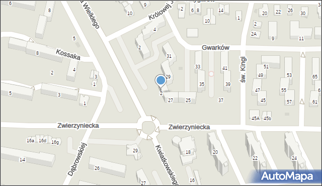 Tarnobrzeg, Króla Kazimierza Wielkiego, 2, mapa Tarnobrzegu